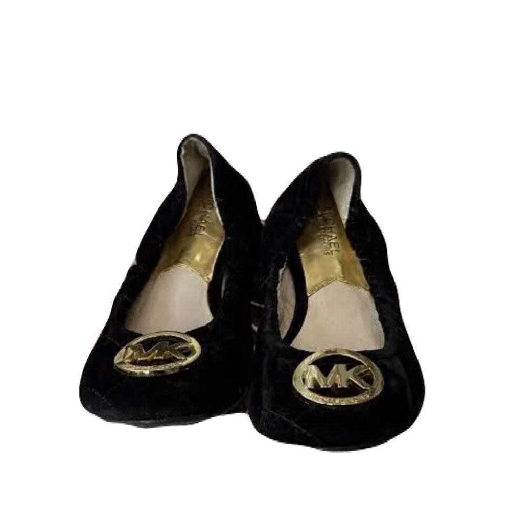 Michael Kors suede ballet flat shoes